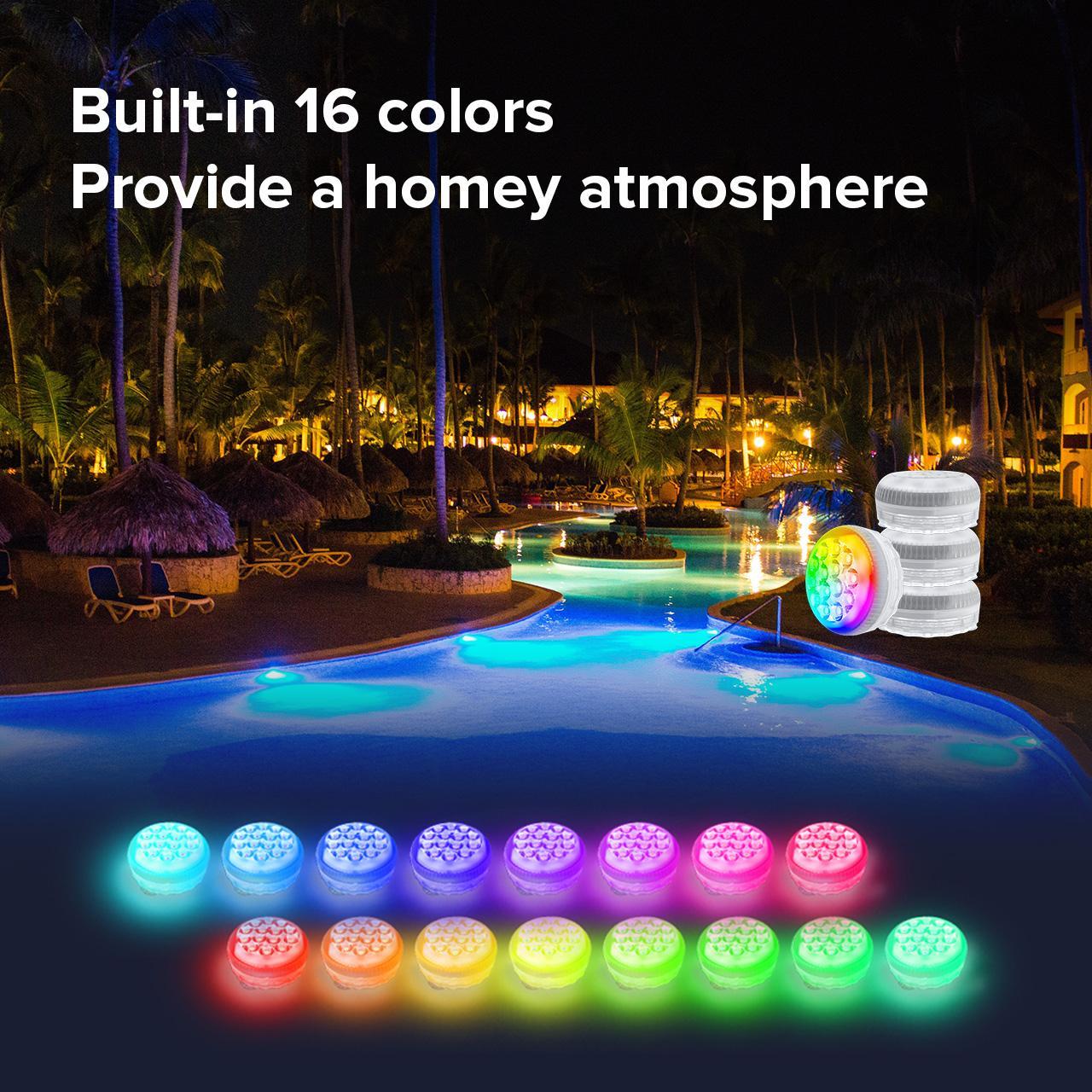 AquaGlow™ – RGB LED Pool & Bath Light, IP68 Waterproof