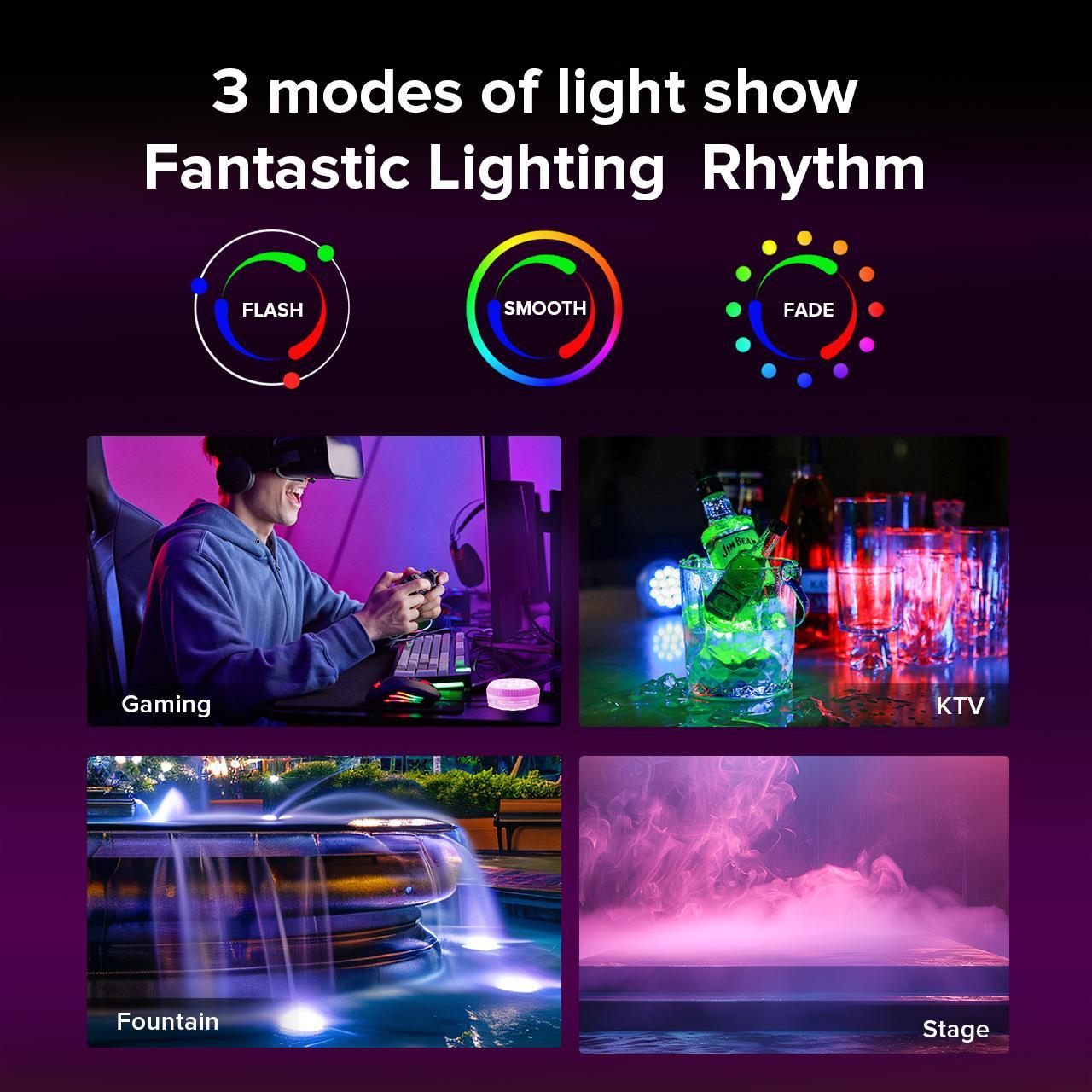 AquaGlow™ – RGB LED Pool & Bath Light, IP68 Waterproof
